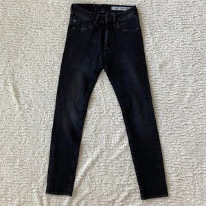H&M Super Skinny Tech Stretch Jeans Charcoal Gray/Brown